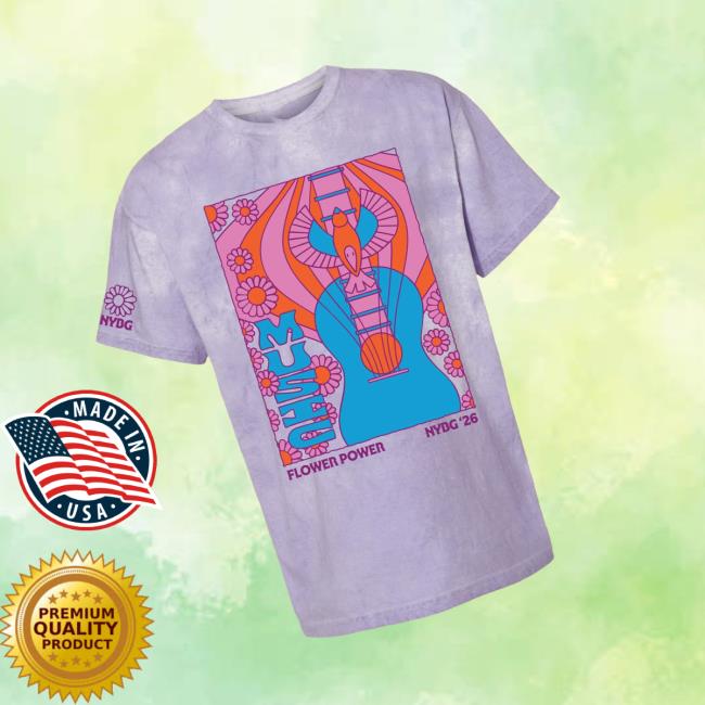 Nybg Shop Merch Nybg Flower Power Music Adult T-Shirt