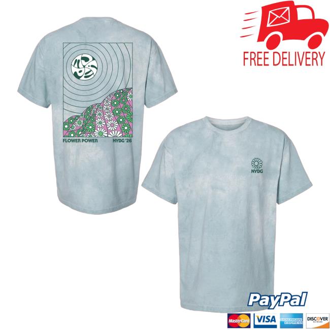 Nybg Shop Merch Nybg Flower Power Peace Adult T-Shirt