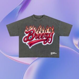 R&B Tour Merch Store Breezy R&B Tour Vintage Charcoal Tee