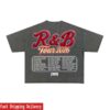 R&B Tour Merch Store Breezy R&B Tour Vintage Charcoal Tee