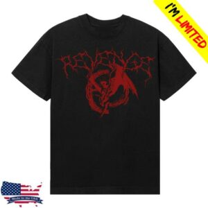 Revenge Merch Store Abaddon Lightning Tee Black Red