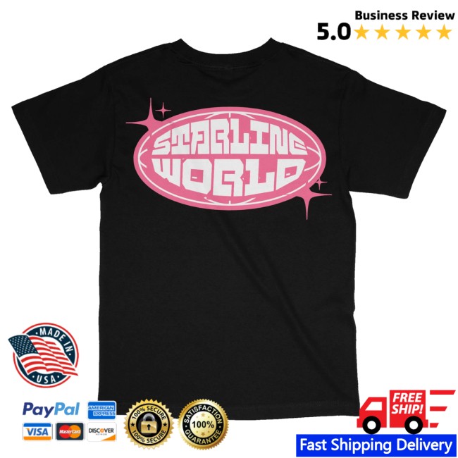 Starlineworld Merch Store Starlineworld Black-Pink Tee 4 Starlineworld Merch Store Starlineworld Black-Pink Tee