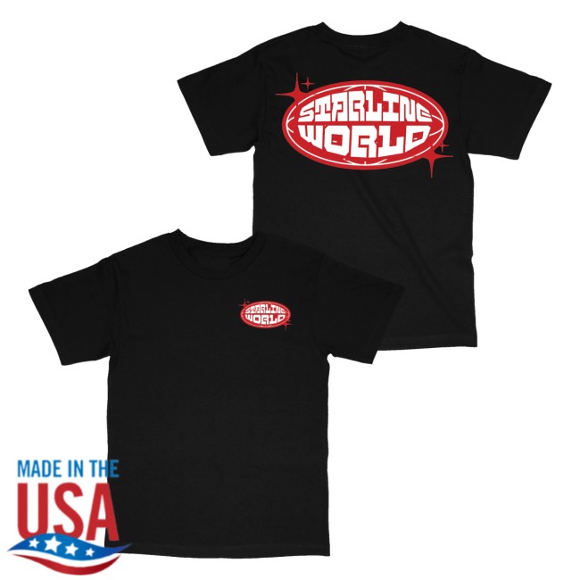 Starlineworld Merch Store Starlineworld Black-Red Tee 5 Starlineworld Merch Store Starlineworld Black-Red Tee
