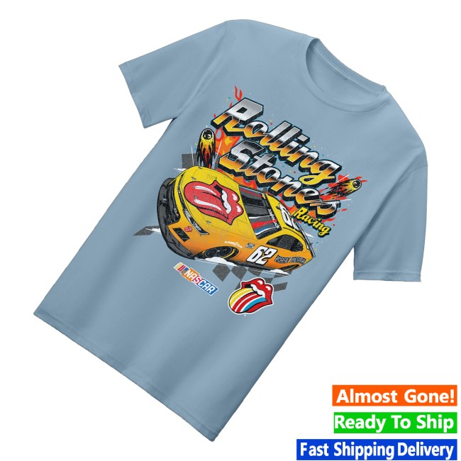 The Rolling Stones Shop Merch The Rolling Stones X Nascar Car Tongue T-Shirt