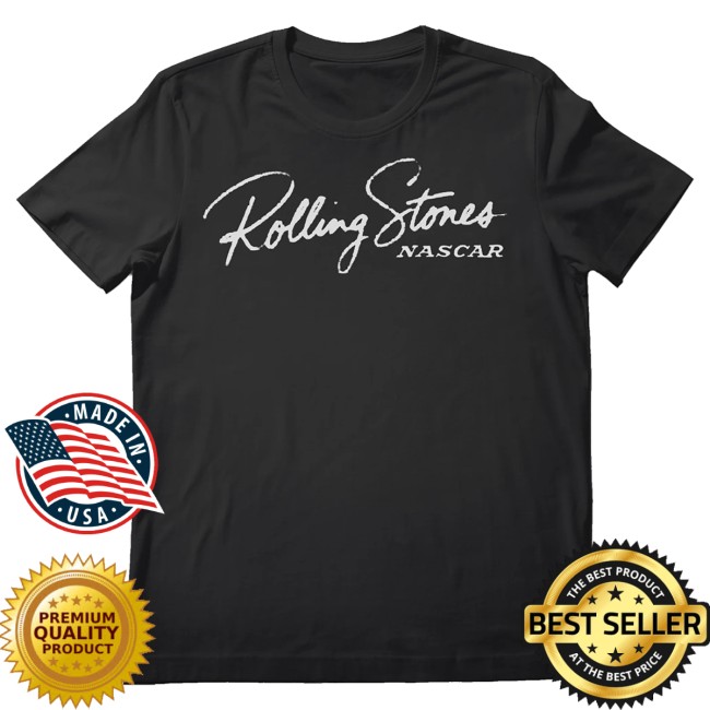 The Rolling Stones Shop Merch The Rolling Stones X Nascar Guitar Tongue T-Shirt