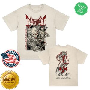 The True Mayhem Merch Store Death Over Japan T-Shirt Cream