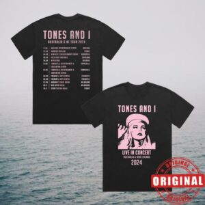 Tones And I Store Merch Faded Black Tour Tee