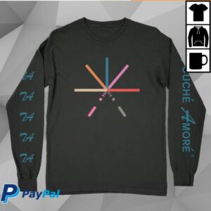 Touche Amore Merch Store Multicolor Asterisk Long Sleeve Black