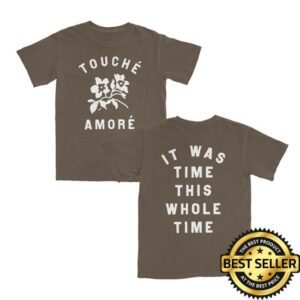 Touche Amore Store Merch It Was Time This Whole Time T-Shirt (Brown)