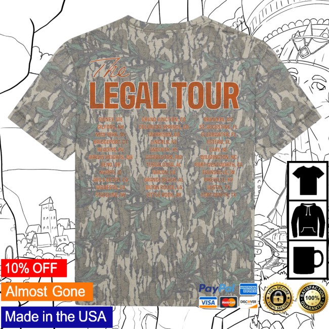 Ty Myers Merch Store Camo Legal Tour Tee