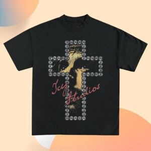 Wear Icy Merch Store Diamond Cross Graphic T-Shirt