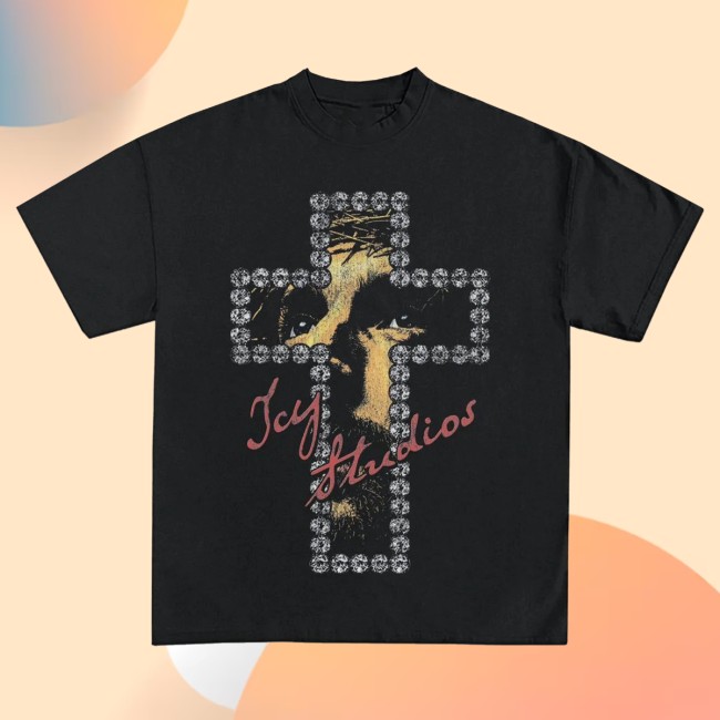 Wear Icy Merch Store Diamond Cross Graphic T-Shirt 2 Wear Icy Merch Store Diamond Cross Graphic T-Shirt
