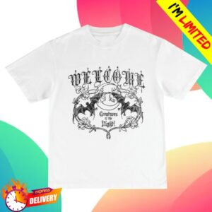 Welcome Skateboards Merch Store Night Creature Boxy Garment-Dyed Tee