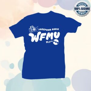 Wfmu Store Merch Bubble Retro T-Shirt In Royal Blue