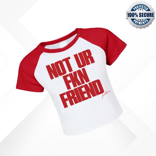 A Little Vengeance Merch Store Not Ur Fkn Friend Crop Baby Raglan Tee White Red 3 A Little Vengeance Merch Store Not Ur Fkn Friend Crop Baby Raglan Tee White Red