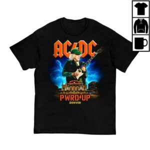 Acdc Merch Store Denver Pwr Up Tour T-Shirt
