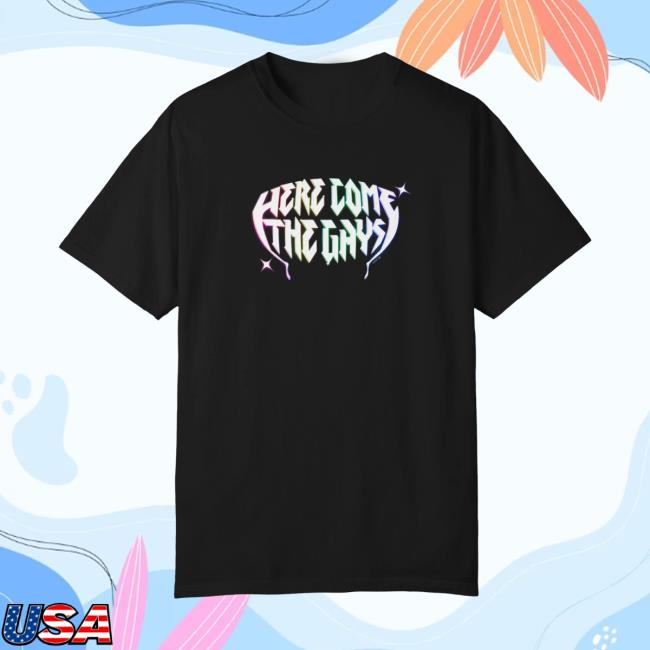 Amc Merch Store The Vampire Lestat Here Comes The Gays Pride T-Shirt Rainbow 2 Amc Merch Store The Vampire Lestat Here Comes The Gays Pride T-Shirt Rainbow