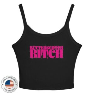 Amc Shop Merch The Vampire Lestat Butterscotch Bitch Spaghetti Strap Top Solid Black Blend