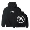 Aphex Twin Merch Store Drukqs Dual Logo Heavyweight Hoodie Black
