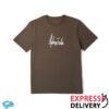 Aphex Twin Merch Store Drukqs Handwritten Tracklist T-Shirt Mocha