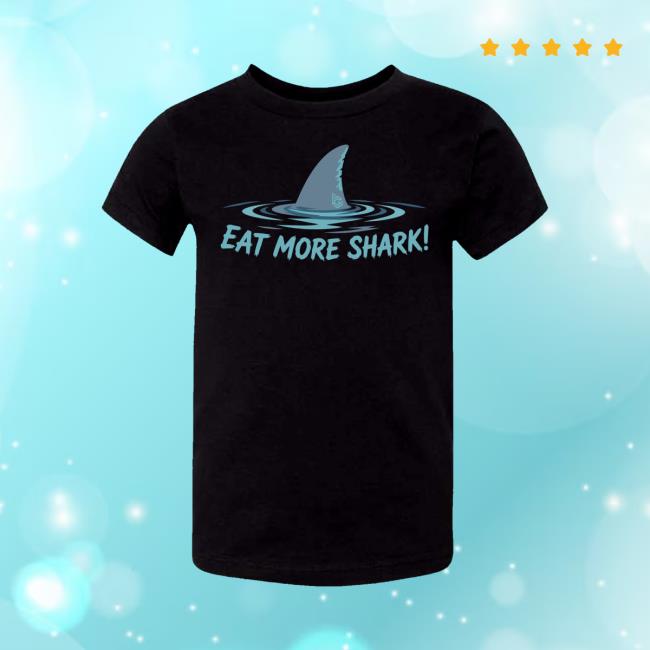 Bluegabe Merch Store Black Eat More Shark T-Shirt 2 Bluegabe Merch Store Black Eat More Shark T-Shirt