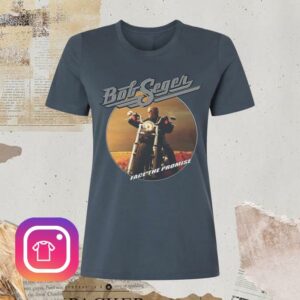 Bob Seger Merch Store Face The Promise Album Cover Ladies Tee