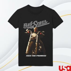 Bob Seger Merch Store Face The Promise Album Cover Tee