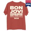 Bon Jovi Merch Shop Ny '26 Muted Red T-Shirt 1 Bon Jovi Merch Shop Ny '26 Muted Red T-Shirt