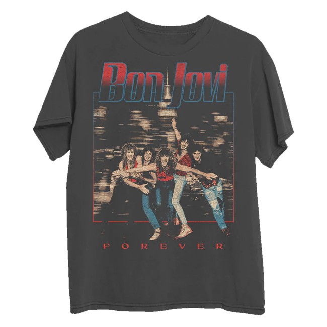 Bon Jovi Merch Shop Retro New York Photo T-Shirt 3 Bon Jovi Merch Shop Retro New York Photo T-Shirt
