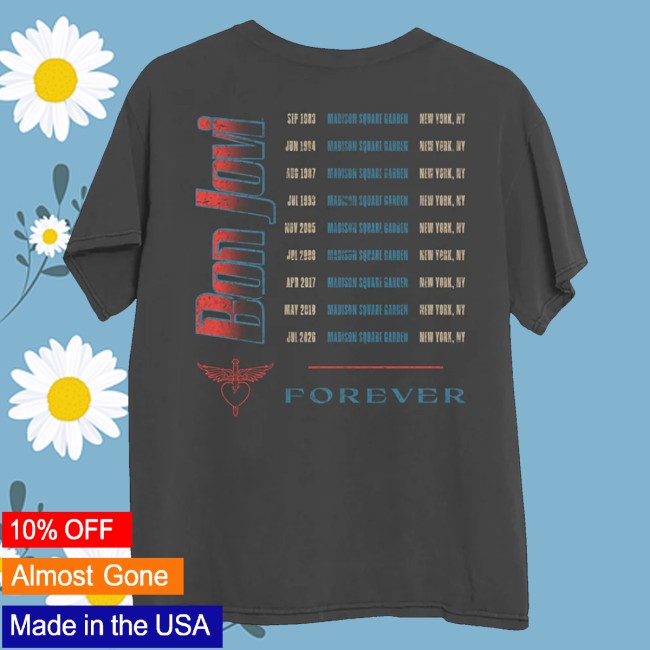 Bon Jovi Merch Shop Retro New York Photo T-Shirt 4 Bon Jovi Merch Shop Retro New York Photo T-Shirt