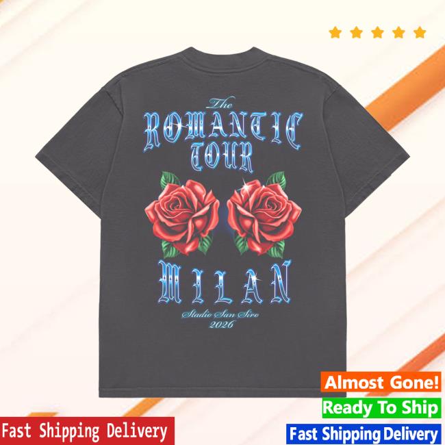 Bruno Mars Merch Store Milan The Romantic Limited Edition Tour Tee Vintage Black 4 Bruno Mars Merch Store Milan The Romantic Limited Edition Tour Tee Vintage Black