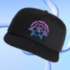 Catch Your Breath Merch Store Floral Logo Snapback Hat (Black)