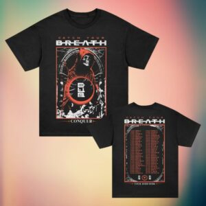 Catch Your Breath Store Merch Conquer Skelly 2026 World Tour T-Shirt Black