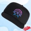 Catch Your Breath Store Merch Floral Logo Snapback Hat Black