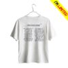 Deadstock1994 Merch Store White Debut Tour Tee (Dates On Back)