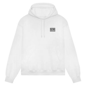 Dolly Noire Merch Store Minimal Hoodie White