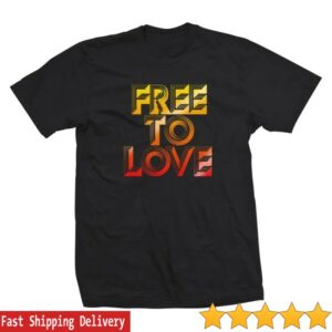 Duran Duran Merch Store Black Free To Love Logo Tee