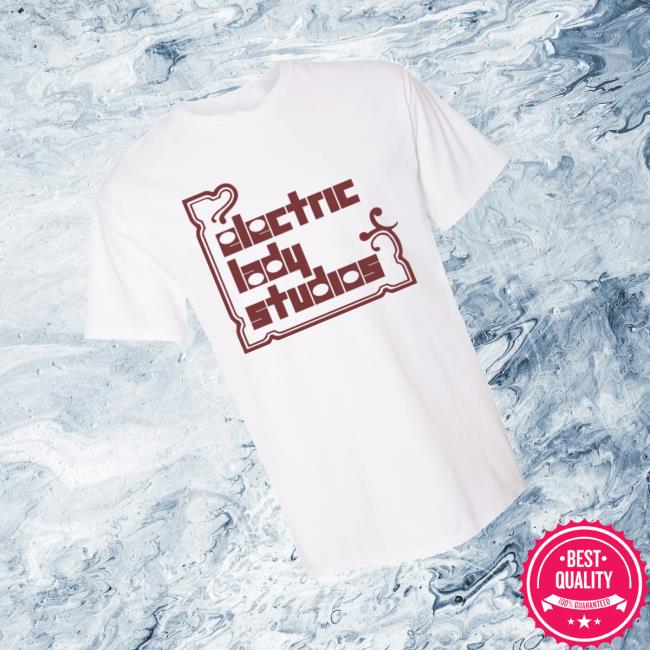 Electric Lady Studios Merch Store Vintage Logo Tee White & Burgundy 3 Electric Lady Studios Merch Store Vintage Logo Tee White & Burgundy