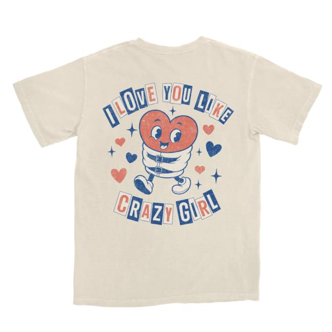 Eli Young Merch Store Crazy Girl Cartoon Natural Tee 4 Eli Young Merch Store Crazy Girl Cartoon Natural Tee