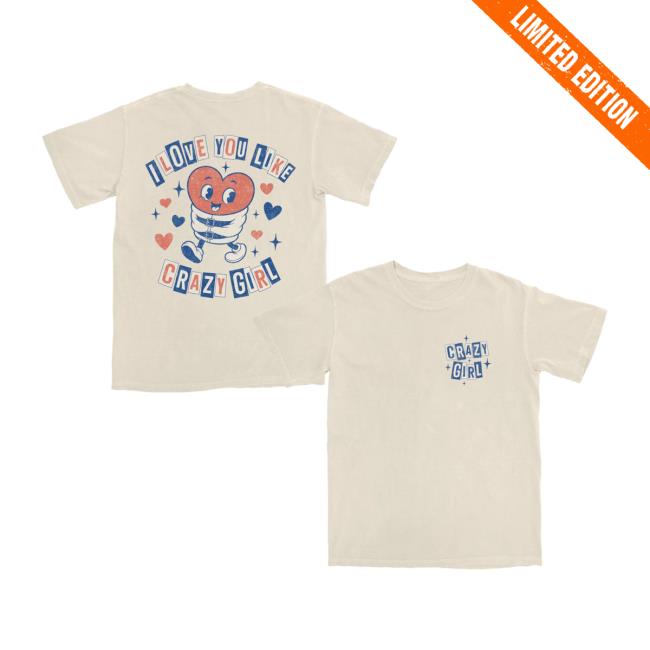 Eli Young Merch Store Crazy Girl Cartoon Natural Tee 5 Eli Young Merch Store Crazy Girl Cartoon Natural Tee