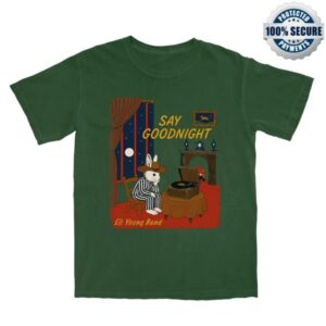Eli Young Merch Store Say Goodnight Green Tee