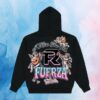 Fuerza Regida Merch Store Old Fuerza Hoodie Black