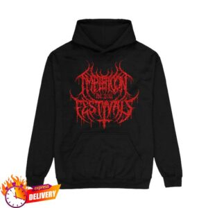 Impericon Store Merch Impericon Festival Red Glitter Black Metal Est 2011 Hoodie