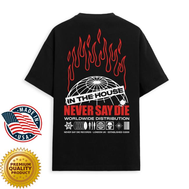 Kt8 Merch Store Never Say Die Meltdown Tee Black 4 Kt8 Merch Store Never Say Die Meltdown Tee Black