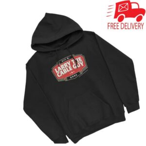 Larry The Cable Guy Merch Store Beer Label Pullover Hoodie (Black)