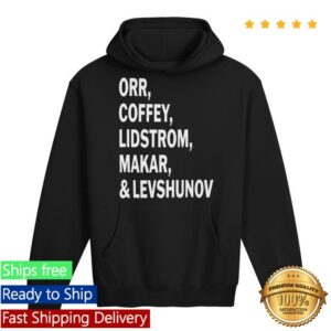 Lee Grasemann Merch Store Orr, Coffey, Lidstrom, Makar, & Levshunov Hoodie