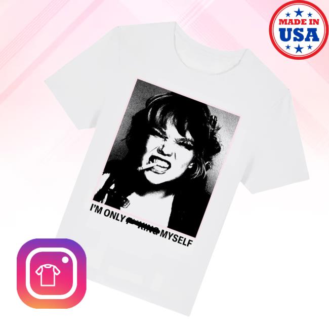 Lola Young Store Merch Lola Young I'm Only Fucking Myself White T-Shirt 4 Lola Young Store Merch Lola Young I'm Only Fucking Myself White T-Shirt