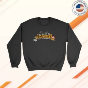 Lostbrostradingco Merch Store Jack's Halloweentown Tattoo Shop Sweatshirt