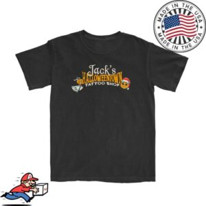 Lostbrostradingco Merch Store Jack's Halloweentown Tattoo Shop Tee