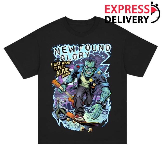 New Found Glory Store Merch Feel Alive T-Shirt (Black) 2 New Found Glory Store Merch Feel Alive T-Shirt (Black)